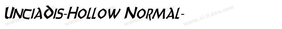UnciaDis-Hollow Normal字体转换